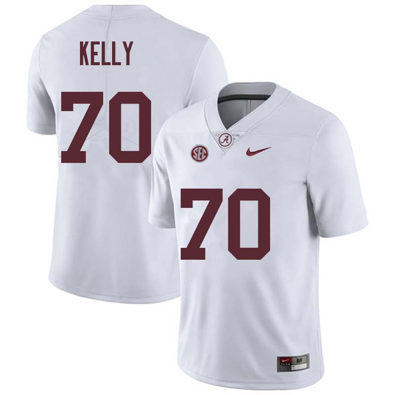 Alabama Crimson Tide Men's Ryan Kelly #70 White NCAA Nike Authentic Stitched College Football Jersey QU16V14SV